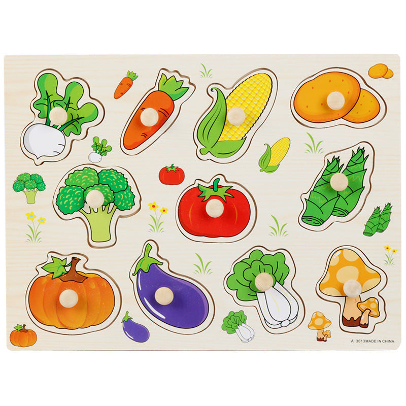 Wooden Montessori Puzzle Board