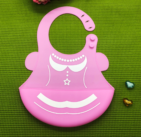 Adjustable Silicone Baby Bib with Food Pocket