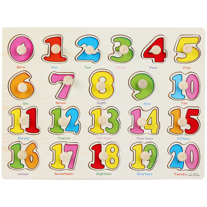 Wooden Montessori Puzzle Board